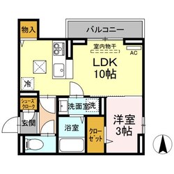 キャトルセゾン 富田橋の物件間取画像